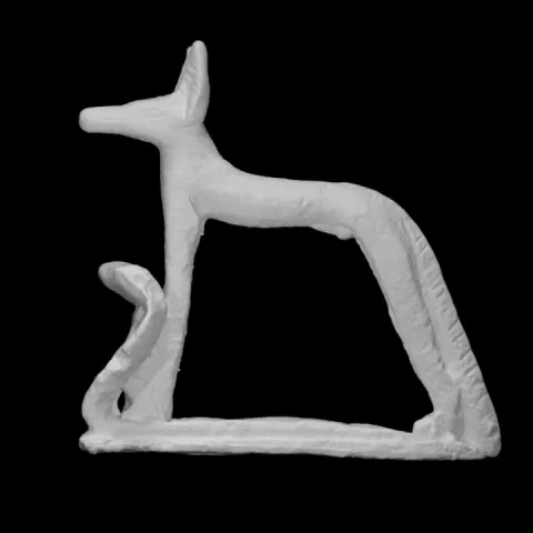 Jackal figurine by Harvard Museum of the Ancient Near East