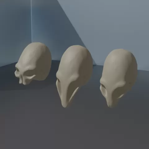 Alien Heads Skulls Proxy Head