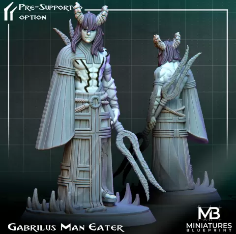Gabrilus Man Eater - Miniatures Blueprint