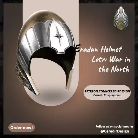 Eradan Ranger Helmet lord of the rings 3D DIGITAL DOWNLOAD - CeredirDesign