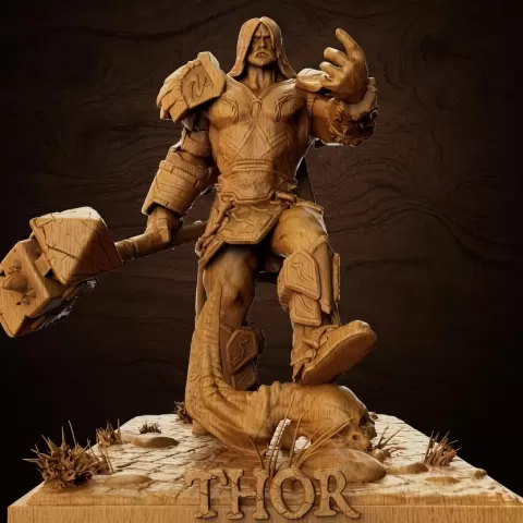 Thor statuette, Marvel character - Ha333aP