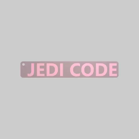 JEDI CODE star wars keychain - XP3Design
