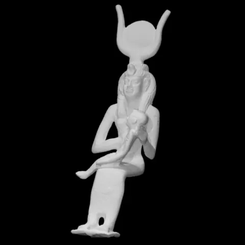 Seated Isis Figure with Child Horus by Harvard Museum of the Ancient Near East
