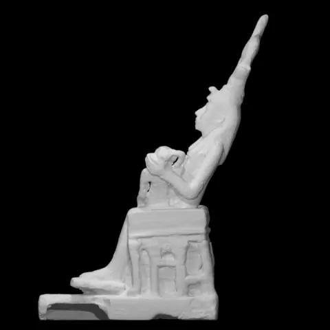 Seated Isis with Child Horus Figurine by Harvard Museum of the Ancient Near East
