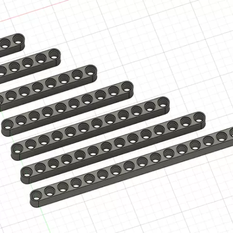 Technic Liftarm Pack Custom 2-16 Even numbers