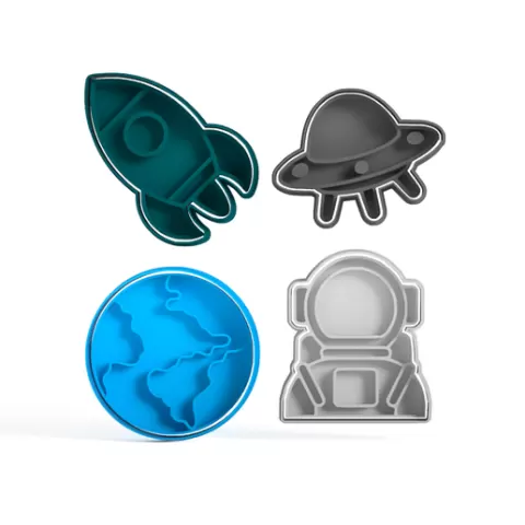 Cookie cutter Astronaut Planet Earth