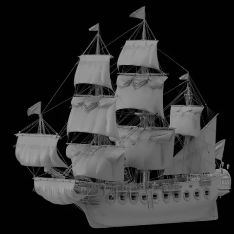 Sailing frigate
