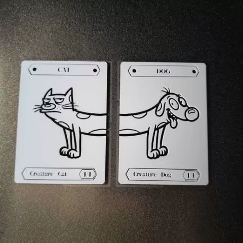 Cat-Dog Token Pack MTG | Dual Cat & Dog Creature Tokens Inspired by “CatDog” for Commander / EDH
