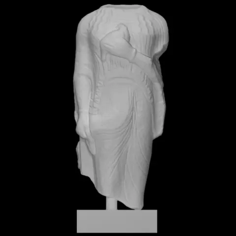 Statue of a Woman with a Rock Partridge as Votive Offering by Scan The World