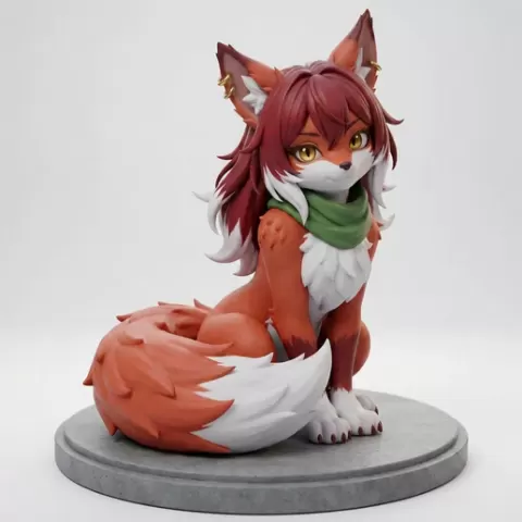 furry fox figure