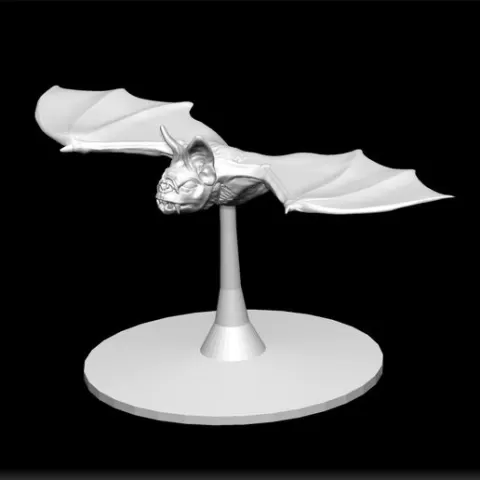 Bat Model STL - Flying Mammal Print - Halloween Decor Design - Fantasy Creature Files - Nocturnal Animal Replica