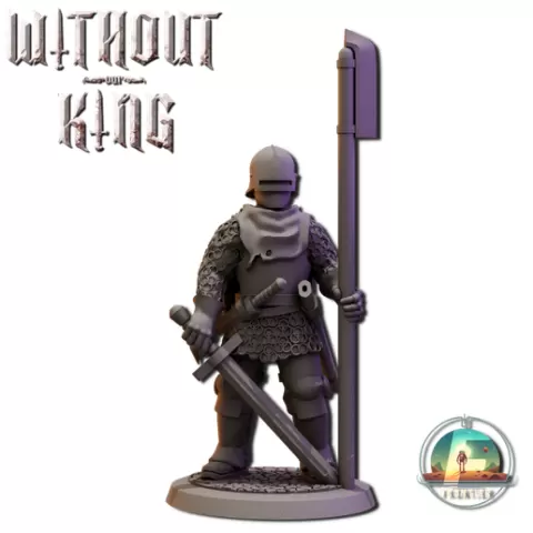 Death Cult Warriors 28mm Medieval Spearman: Fantasy Wargames Spear for Without our King