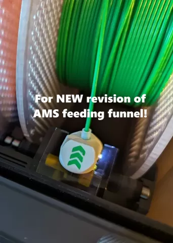 Perfect Fit Bambu Lab/Bambulab AMS Feeder Button Cover Protector Saver (Hydra AMS compatible!) -> for NEW revision of AMS feeding funnel!