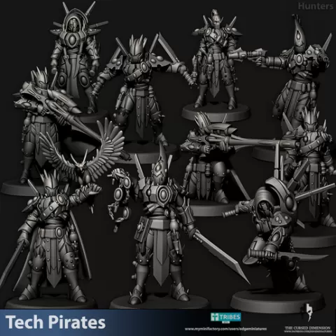 Hunters - Tech Pirates - 28mm