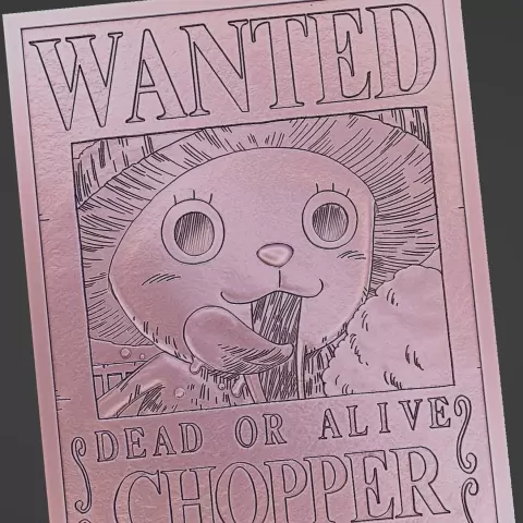 chopper wanted poster - onepiece - Wsonuchiha3D