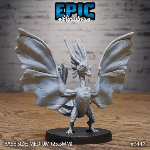 Fairy Wyvern / Legendary Drake / Mythical Forest Monster / Magical Woodland Beast / Dragonborn Fey Creature / Ancient Nature Spirit / Draconic Army Encounter by Epic-Miniatures