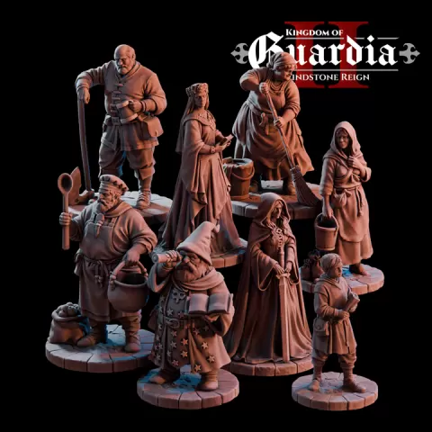 Kingdom of Guardia 2 - The Faces of Guardia 2 Townsfolk Characters by Dalla Croce Studios