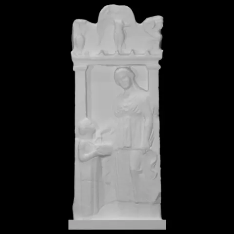 Funerary Stele of the Girl Silenis by Scan The World