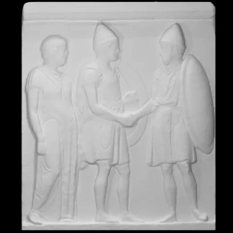Funerary Relief of Sosias and Kephisodoros by Scan The World