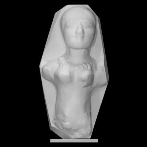 Digital cast from figurine mold by Virtual Curation Lab
