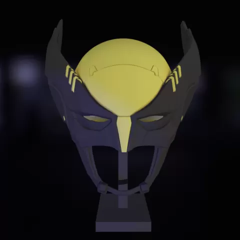 CYBERPUNK WOLVERINE HELMET - Futuristic X-Men Mask - High Detail 3D Printable Armor