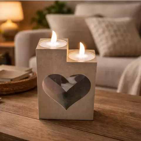 Tea light hearth decor - 3D Prints001