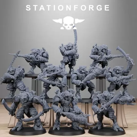 Xenarid Warriors by Station Forge