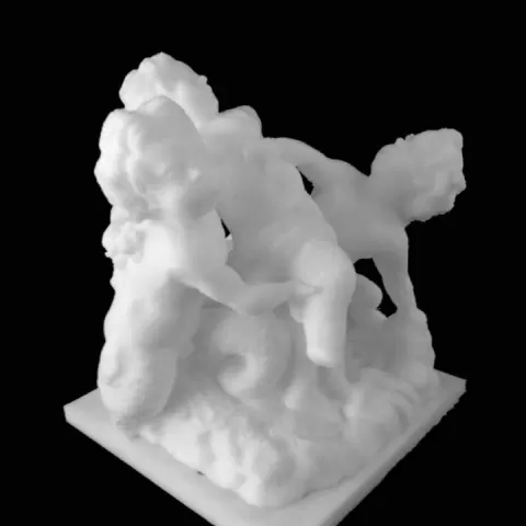 Putto With Three Tritons at The Fine Arts Museum in Brussels, Belgium by Scan The World