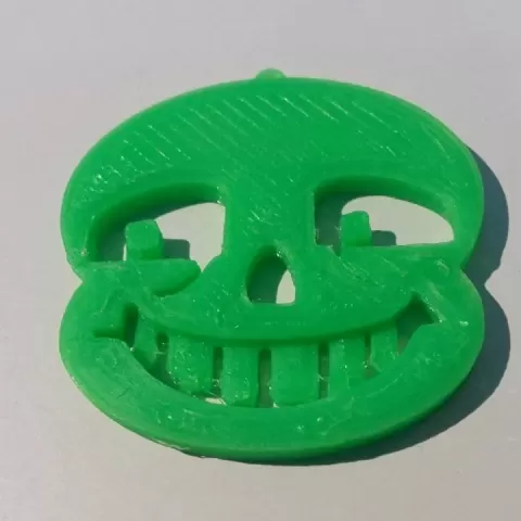 Sans Face Keychain by Matt Lothe