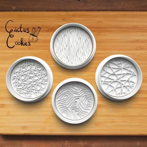 Pattern Round Cookie Cutter set 0789