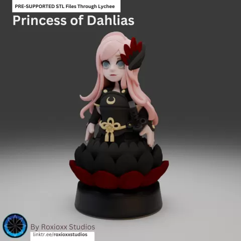 Princess of Dahlias, Flower Fairy by Roxioxx