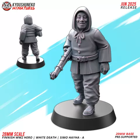White Death | Simo Hayha - A | Finnish ww2 Hero by Kyoushuneko Miniatures