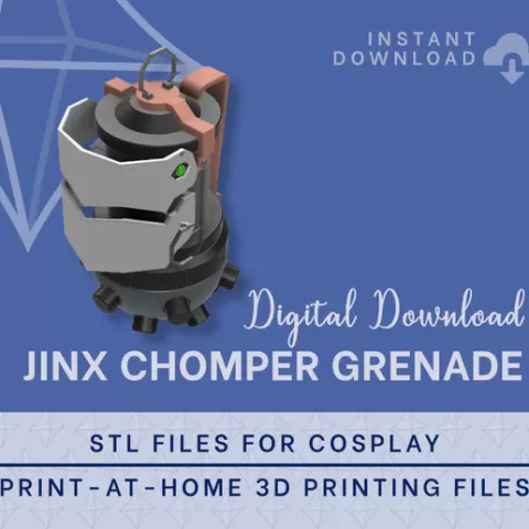 JINX Chomper Grenade STL Files [Arcane]