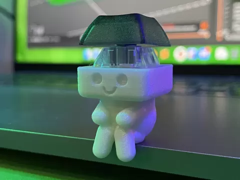 KeyCrappie - The print your own Romley KeyCappie fidget toy clone (aka cute key cap guy)