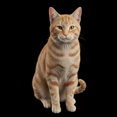 Cat symmetrical centered pose, cat, kitten, pet, animal, feline, cute, adorable, playful, lazy, curious, whiskers, tail, fur, paws