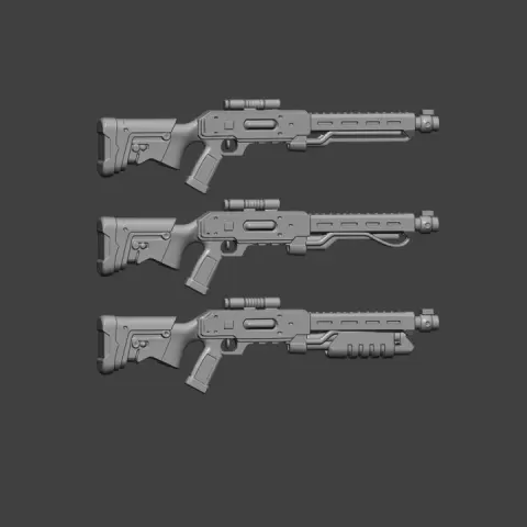 Scifi shotguns 1 by ForgeBits