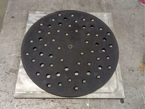 Heavy Duty Ball Transfer Plate / Lazy Susan Cage