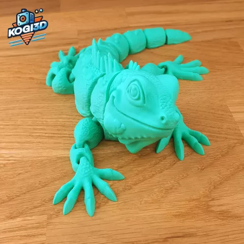 Print in Place Articulated Iguana