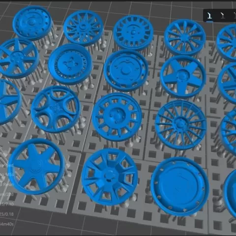 Hubcaps for SLOT wheels - PACK 005