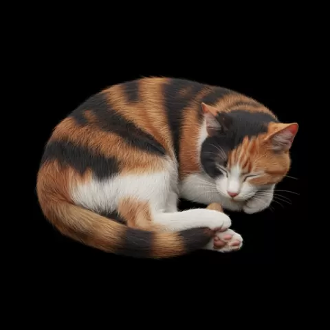 Cat resting in neutral indoor pose, cat, kitten, pet, animal, feline, cute, adorable, playful, lazy, curious, whiskers, tail, fur, paws