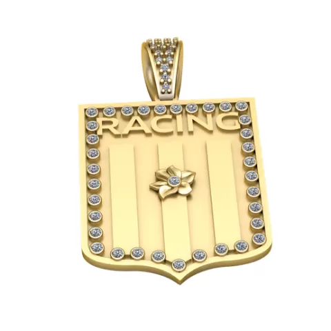 RACING WORD PENDANT 3D PRINTABLE MODEL