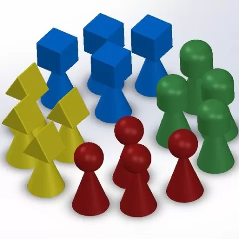 ludo chips-parcheesi chips