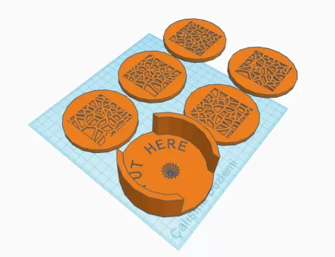 coaster with pattern - Tazy35
