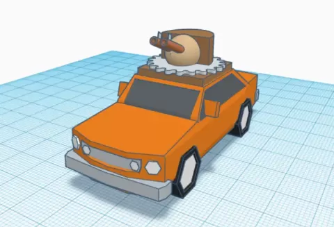 A car with a machine gun - Impossible