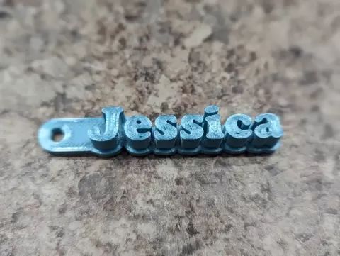 Jessica Keychain - Trash Can Guy