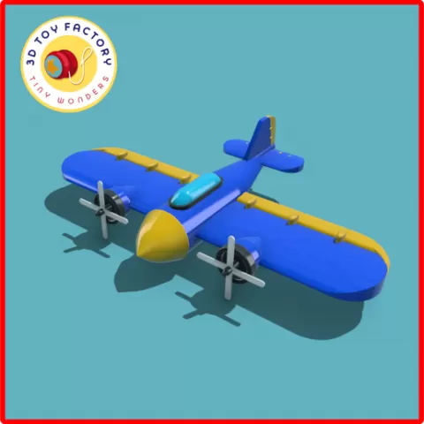 Cartoon Propeller Plane