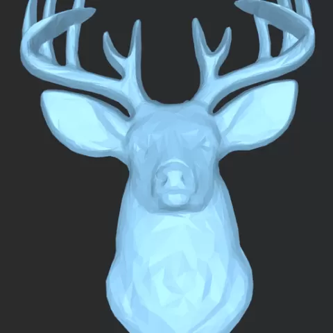 Buck Deer Head