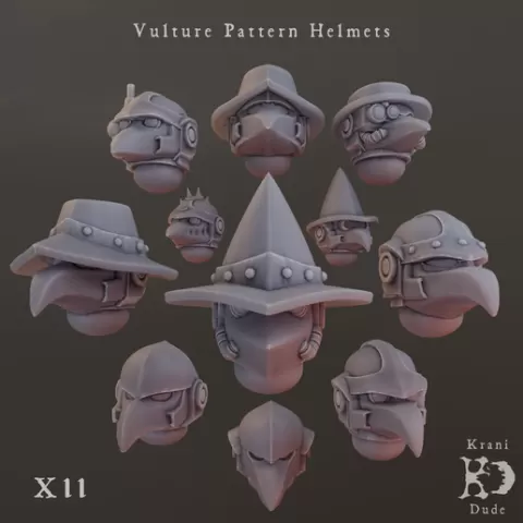 Vulture Pattern Helmets