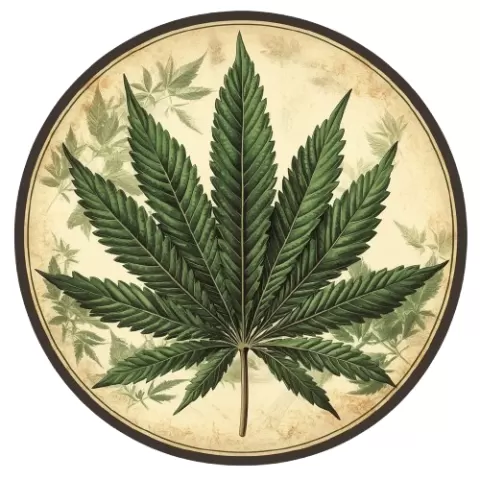 Pot Leaf Coaster HueForge