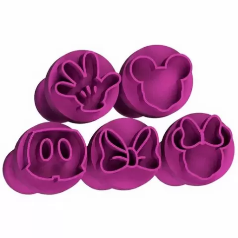 Carimbos para Doces Mickey e Minnie Docinhos Brigadeiros Festa Confeitaria massas biscoito